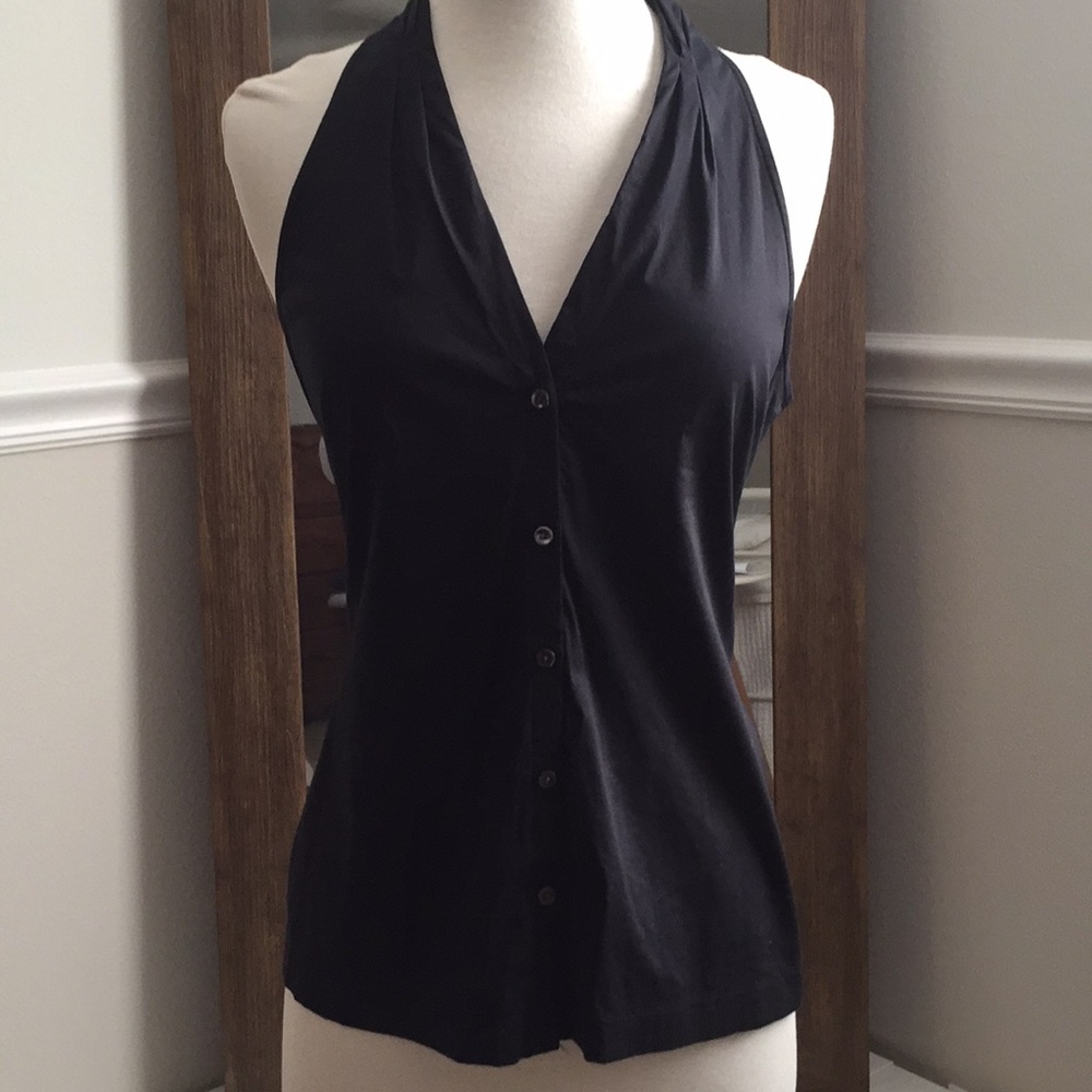 Ann Taylor V-Neck Button Up Tank